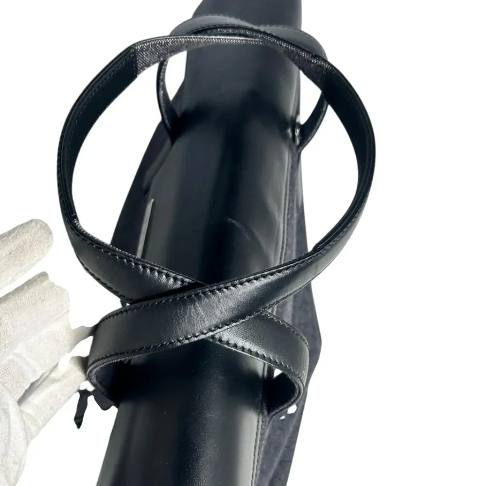 💎✨Beautiful✨💎Authentic BVLGARI Logo Mania Canvas Leather Tote Bag - Picture 8 of 16